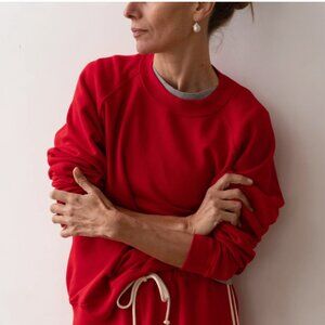 DONNI. Eco-Terryneck Crewneck - Bell Pepper